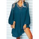 Fenzy Elegantna Plisirana Mini Haljina Cremona, Petrol | shoptok.hr