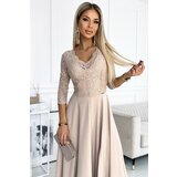 Numoco Elegant long dress with lace neckline | Shoptok.si