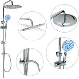  Set glave za tuš i ručnog tuša od nehrđajućeg čelika | shoptok.hr
