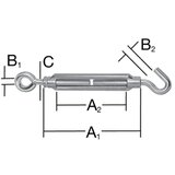 VORMANN Zatezač NIRO M5x70 kuka/karika do 8/8mm RF | Eponuda.ba