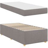  Konstrukcija postelje z vzmetnico Taupe 100 x 200 cm blago | Shoptok.si