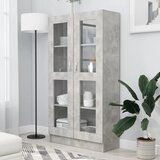 vidaXL Vitrina siva boja betona 82,5 x 30,5 x 150 cm od iverice Cijene