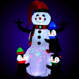  Snjegović s pingvinima LED 180 cm | shoptok.hr