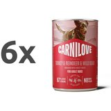 Carnilove Dog Adult konzerva, pate - puran, jelen in divja svinja - 400 g 6 x 400 g | Shoptok.si