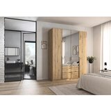 Rauch Möbel OMARA S KLASIČNIMI VRATI, srebrne barve, temno siva, hrast artisan | Shoptok.si
