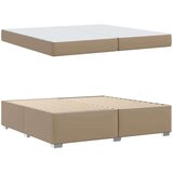  Konstrukcija postelje z vzmetnico Kapučino 200 x 200 cm blago, (5000128284) | Shoptok.si