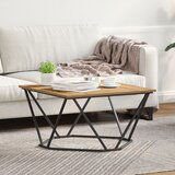 vidaXL Klubska miza Hrast 80x80x45 cm umetni les | Shoptok.si