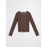 Sinsay Čipkasta bluza s cvjetnim motivom | shoptok.hr
