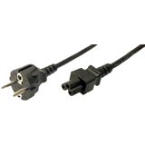 Logilink tok priključni kabel [1x varnostni moški konektor - 1x deteljičast moški konektor C5] 1.80 m črna, (20415121) | Shoptok.si