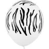 PARTY DECO baloni 30 cm, zebra, pastel pure white | Shoptok.si