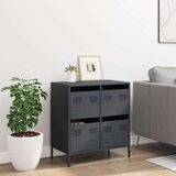 vidaXL Komoda antracit 68x39x73,5 cm od hladno valjanog čelika | shoptok.hr