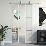  Klizna vrata bijela 76x205 cm od kaljenog stakla i aluminija | shoptok.hr