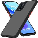 Cadorabo Oppo A36/A76/A96 4G/K10 4G/Realme 9i in matirana črna barva - Hibridni zaščitni ovitek s TPU silikonom v notranjosti in matirano plastično za, (20859825) | Shoptok.si
