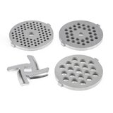 Klarstein SET REŠETKI, NASTAVCI ZA STROJ ZA MLJEVENJE MESA, ZA KUHINJSKE ROBOTE LUCIA, 3-4,5-7 MM, INOX | shoptok.hr