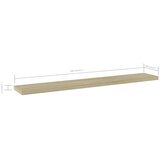 vidaXL Dodatne police za omaro 4 kosi sonoma hrast 60x10x1,5 cm | Shoptok.si