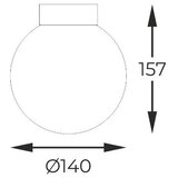 Zuma line C0574-01D-P7AA - plafonska svetiljka arcturus 1xG9/4W/230V crna | Eponuda.com