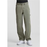 Urban Classics Men's Twill Double Knee Light Green Pants Cene