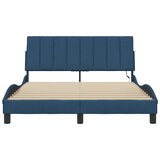  Okvir za krevet bez madraca Hanko plavi 140 x 200 cm od tkanine | shoptok.hr