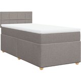 vidaXL Box spring postelja z vzmetnico taupe 90x190 cm blago, (21291599) Cene