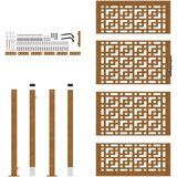  Vrtna vrata 100x200 cm Otporna na vremenske uvjete Čelična Križni Dizajn | shoptok.hr