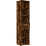 Maison Chic Visoka omara - Komoda - Predalnik dimljeni hrast 40x42,5x185 cm inženirski les, (21722754) Cene