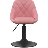  Okretne blagovaonske stolice 2 kom ružičaste baršunaste | shoptok.hr