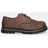 Birkenstock Cipele od nubuk kože Highwood Lace Low boja: smeđa, 1028093 | shoptok.hr