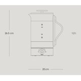 Stelton Steklen grelnik vode v srebrni barvi 1,2 l Emma – | Shoptok.si