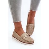 EVENTO Women's Loafers Made of Eco Leather in Gold Nestalia | Shoptok.si