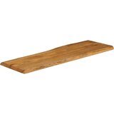 Stolna Mizna plošča 120x40x2,5 cm naraven rob trden mangov les | Shoptok.si