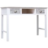  Pisalna miza siva 110x45x76 cm les | Shoptok.si