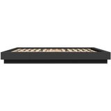  Okvir kreveta s LED svjetlima crni 160x200 cm konstruirano drvo | shoptok.hr