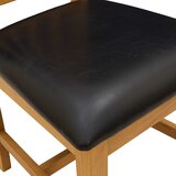  Stolac za blagovanje VENLO 2 pcs Čvrsto Hrastovo Drvo Crna | shoptok.hr
