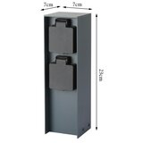  Brilagi - Spoljašnji stub sa utičnicama PILLAR 2Z SCHUKO 230V IP44, antracit | Eponuda.com