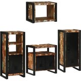 Set namještaja za kupaonicu Zidne 4 pcs Čvrsto reciklirano drvo | Eponuda.com