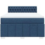  Krevet s oprugama i madracem plavi 140x200 cm od tkanine | shoptok.hr