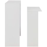  Barski stol s 2 stolne ploče bijeli 130 x 40 x 120 cm | shoptok.hr