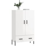  Visoka komoda bijela 69,5 x 31 x 115 cm od konstruiranog drva | shoptok.hr