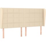 Maison Chic vzglavna omarica - nočna omarica - posteljna omarica z ušesi krem 163x23x118/128 cm blago, (21707815) | Shoptok.si