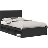  Okvir za krevet Crna 120 x 190 cm Čvrsto borovo drvo | shoptok.hr