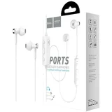 Slušalica bežična, sport, Bluetooth, 80 mAh, 3.5 h, bijela