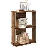  Regal za knjige s 3 razina boja staro drvo 60x30x80 cm drveni | shoptok.hr