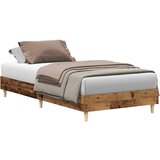 Maison Chic Posteljni okvir - Enojna postelja - Postelja za odrasle brez vzmetnice Star les 75x190cm Inženirski les-J12429, (21775006) | Shoptok.si