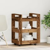 vidaXL Kuhinjski voziček Staro les 60x45x80 cm Umetni les, (22012117) | Shoptok.si