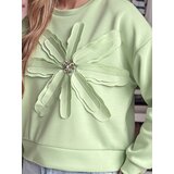 DStreet Bluza damska oversize z kwiatem PETITKA miętowa | Shoptok.si