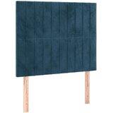 Box spring krevet s madracem tamnoplavi 90x190 cm baršunasti | shoptok.hr