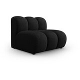 Micadoni Home črno-antracitno siv modul za sedežno garnituro (sredinski modul) lupine | Shoptok.si