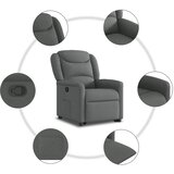  Naslonjač na podizanje od tkanine tamnosivi | shoptok.hr
