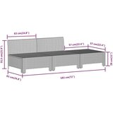  Sedežna garnitura 7-delna z blazinami siv poli ratan | Shoptok.si