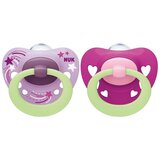 Nuk tolažilna duda - silikon Signature nočna (6-18 m), 2 kosa | Shoptok.si